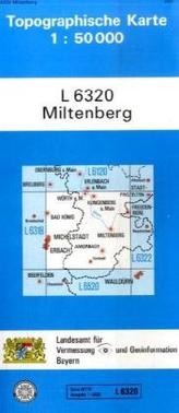 Topographische Karte Bayern Miltenberg