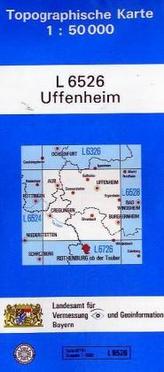 Topographische Karte Bayern Uffenheim