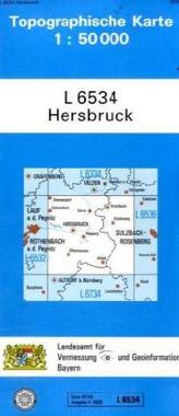 Topographische Karte Bayern Hersbruck
