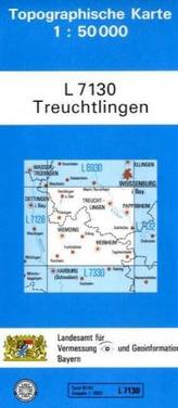 Topographische Karte Bayern Treuchtlingen