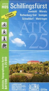 Amtliche Topographische Karte Bayern Schillingsfürst