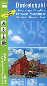 Amtliche Topographische Karte Bayern Dinkelsbühl