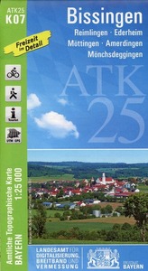 Amtliche Topographische Karte Bayern Bissingen