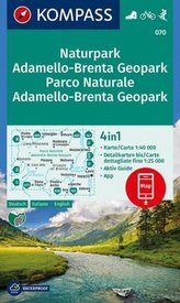 Kompass Karte Naturpark Adamello-Brenta Geopark / Parco Naturale Adamello-Brenta Geopark