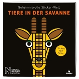 Geheimnisvolle Sticker-Welt: Tiere in der Savanne