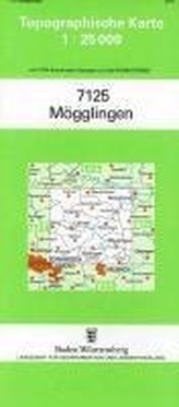 Topographische Karte Baden-Württemberg Mögglingen