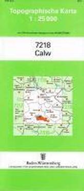 Topographische Karte Baden-Württemberg Calw