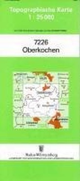 Topographische Karte Baden-Württemberg Oberkochen