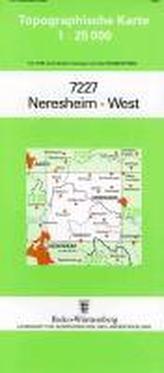 Topographische Karte Baden-Württemberg Neresheim-West