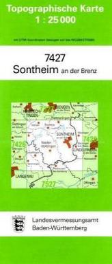 Topographische Karte Baden-Württemberg Sontheim an der Brenz