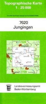 Topographische Karte Baden-Württemberg Jungingen