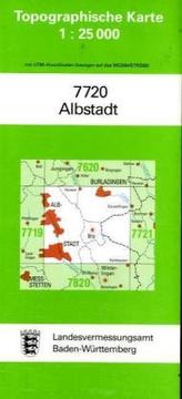 Topographische Karte Baden-Württemberg Albstadt