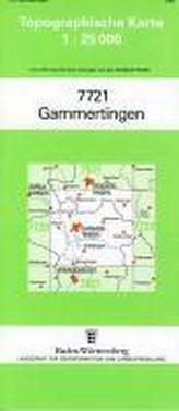 Topographische Karte Baden-Württemberg Gammertingen