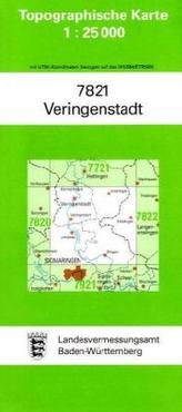 Topographische Karte Baden-Württemberg Veringenstadt