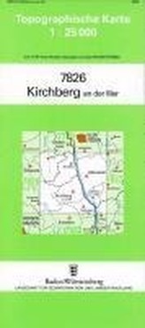 Topographische Karte Baden-Württemberg Kirchberg an der Iller