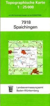Topographische Karte Baden-Württemberg Spaichingen