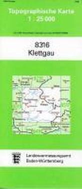 Topographische Karte Baden-Württemberg Klettgau