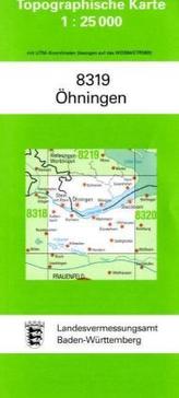 Topographische Karte Baden-Württemberg Öhningen
