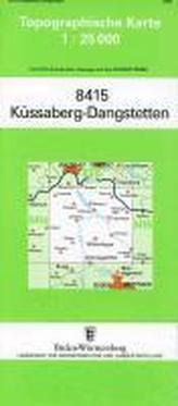 Topographische Karte Baden-Württemberg Küssaberg-Dangstetten
