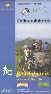 Topographische Landkreiskarte Baden-Württemberg Zollernalbkreis