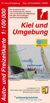 Auto- und Freizeitkarte Kiel und Umgebung