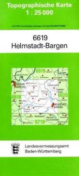 Topographische Karte Baden-Württemberg Helmstadt-Bargen