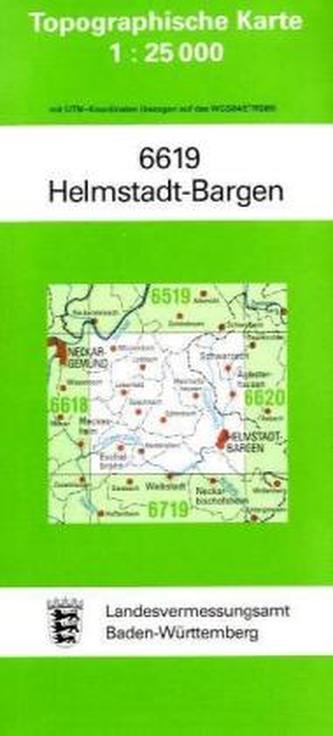 Topographische Karte Baden-Württemberg Helmstadt-Bargen Topographische Karte Baden-Württemberg Helmstadt-Bargen
