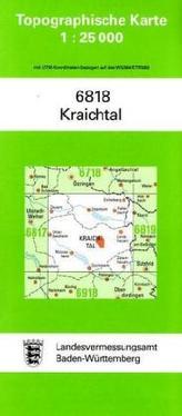 Topographische Karte Baden-Württemberg Kraichtal