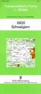 Topographische Karte Baden-Württemberg Schwaigern