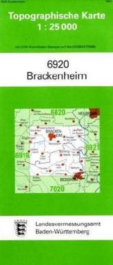 Topographische Karte Baden-Württemberg Brackenheim