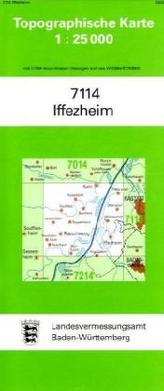 Topographische Karte Baden-Württemberg Iffezheim