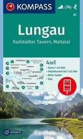 Kompass Karte Lungau, Radstädter Tauern, Maltatal