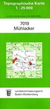 Topographische Karte Baden-Württemberg Mühlacker