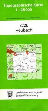 Topographische Karte Baden-Württemberg Heubach