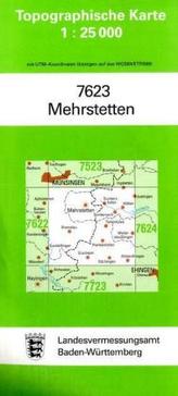 Topographische Karte Baden-Württemberg Mehrstetten