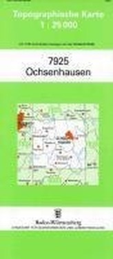 Topographische Karte Baden-Württemberg Ochsenhausen