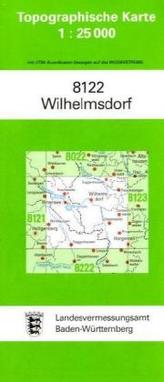 Topographische Karte Baden-Württemberg Wilhelmsdorf