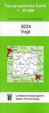 Topographische Karte Baden-Württemberg Vogt