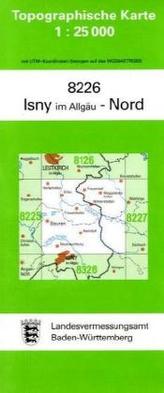 Topographische Karte Baden-Württemberg Isny im Allgäu, Nord