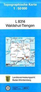 Topographische Karte Baden-Württemberg, Zivilmilitärische Ausgabe - Waldshut-Tiengen