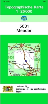 Topographische Karte Bayern Meeder
