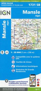 IGN Karte, Serie Bleue Mansle Aigre