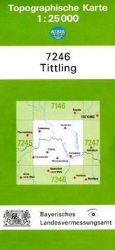 Topographische Karte Bayern Tittling