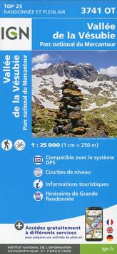 IGN Karte, Carte de randonnée (et plein air) Vallée de la Vésubie - Parc National du Mercantour