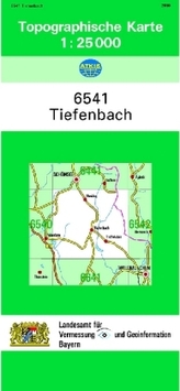 Topographische Karte Bayern Tiefenbach