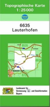 Topographische Karte Bayern Lauterhofen