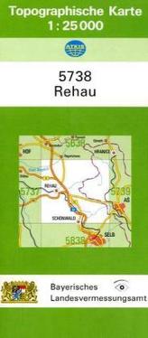 Topographische Karte Bayern Rehau