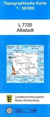 Topographische Karte Baden-Württemberg Albstadt