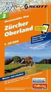 Hallwag Mountainbike Map Zürcher Oberland