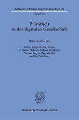 Privatheit in der digitalen Gesellschaft.